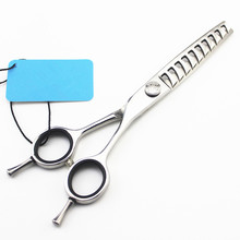 Professional japan 440c 6 inch Curved teeth hair scissors barber makas hair salon scissor thinning shears hairdressing scissors 2024 - buy cheap