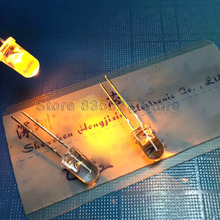 1000pcs/lot Ultra bright yellow light 5mm round golden yellow 2200k warm white F5 water clear lamp LED bead light emitting diode 2024 - buy cheap