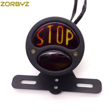 ZORBYZ Motorcycle Metal STOP Tail Brake Light Lamp With Bracket For Harley Custom Chopper Bobber 2024 - buy cheap