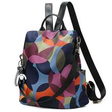 Bolsos multifuncionales para mujer, Mochila Oxford colorida, Mochila informal antirrobo para adolescentes y niñas, mochilas escolares femeninas 2024 - compra barato