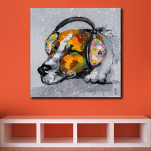 Fashion Pop Art Oil Painting Wall Art Picture BLUES FOR DOG Animal Printed Canvas Painting For Living Room Home Decor Unframed 2024 - buy cheap