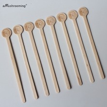 Персонализированные палочки для перемешивания 100 шт. деревянные палочки для нагревания напитков | Пировары для кофе индивидуальные лазерные штампованные пировары 15 см 2024 - купить недорого