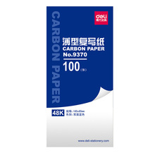 Papel de carbono de color azul, 1 bolsa, 100 hojas, incluye 3 Rojas, 48k, 85mm x 185, buena calidad para contabilidad Deli 9372 2024 - compra barato