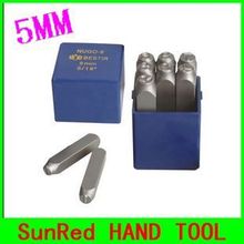 BESTIR taiwan made high quality alloy steel  5mm 0-9 number steel set punch striking tool NO.07803 freeshipping 2024 - buy cheap