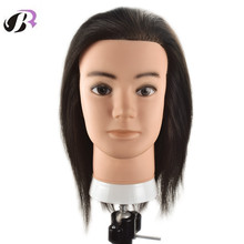 New Arrival Male 10 inch Mannequn Head With 100% Natural Human Hair Training Hairstyles Dummy Doll Head With Free Stand Holder 2024 - buy cheap