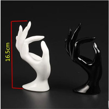 Free Shipping!! New Best Fashion Resin Hand Mannequin Hand Neck Hand Model For Ring Display 2024 - buy cheap