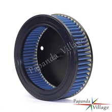 Round High Flow Motorcycle Washable Reusable Blue Air Filter Motorbike Air Cleaner for Harley 1989-1998 2024 - buy cheap