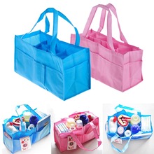 Bolsa de pañales portátil para bebé, insertos de pañales, bolso organizador, bolsa de almacenamiento interior, biberón, 2 colores 2024 - compra barato