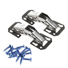 2Pcs 90 Degree Easy Mount Concealed Kitchen Cabinet Cupboard Sprung Door Hinges Metal 2024 - buy cheap