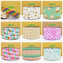 Free shipping 50 yard cartoon printed grosgrain ribbon 18316 2024 - buy cheap