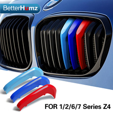 BETTERHUMZ Car Front Grilles Strips Decoration ABS Cover Trim For BMW F20 F21 F22 F45 F46 F01G32 Z4 89 E87 6GT Accessories 2024 - buy cheap