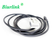 Biurlink 3.5mm Female Audio MP3 Input Auxiliary Aux Cable for Audi A3 A4 S4 TT 12Pin CD Changer Port 2024 - buy cheap