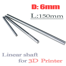 1pcs/lot linear shaft 6mm 150mm rod shaft WCS 6mm linear shaft L150mm chrome plated linear motion guide rail round rod cnc parts 2024 - buy cheap