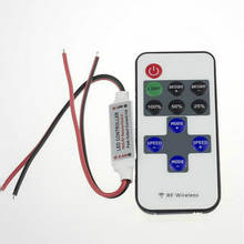 12V RF Wireless Remote Switch Controller Dimmer 10-level Dimmer For Mini LED Strip Light