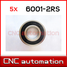 5pcs hub shaft 440 stainless steel hybrid ceramic ball bearings 6001 S6001 2RS 12*28*8mm Si3N4 bike part 2024 - buy cheap