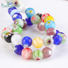 4 6 8 10mm Round Millefiori Glass Beads Jewelry Making DIY Accessories for Bracelets Bead of Lampwork Flower Beads Wholesale Q7 2024 - buy cheap