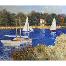 Pinturas al óleo de Claude Monet, arte moderno de alta calidad, Bassin, Argenteuil, reproducción pintada a mano 2024 - compra barato