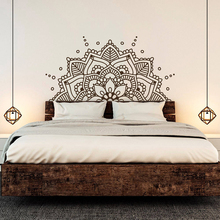 Pegatinas de vinilo con diseño de Mandala para pared, calcomanía extraíble de diseño bohemio para cabecera de dormitorio, Yoga, Estudio, N33 2024 - compra barato