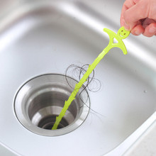 51cm Kitchen Bathroom Sink Pipe Drain Cleaner Pipeline Hair Cleaning Removal Shower Toilet Sewer Clog Long Line Plastic Hook 2024 - buy cheap