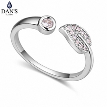 Женское кольцо с цирконием класса ААА DAN'S, белое кольцо с инкрустацией из настоящих австрийских кристаллов, 116272 2024 - купить недорого
