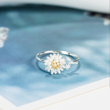 DreamySky 2018 дропшиппинг серебряный цвет ромашки цветок кольца для женщин палец кольцо 2024 - купить недорого