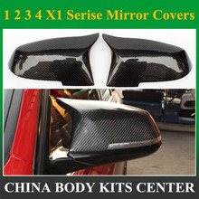 For BMW 1 2 3 4 X Series F20 F21 F22 F23 F30 F31 F32 F33 F36 X1 E84 M3 M4 Look Carbon Fiber Rear View Mirror Cover & Gloss black 2024 - buy cheap