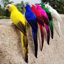 Artificial Parrot Realistic Simulation Feather Birds Figurines Garden Ornaments Yard Statue Sculpture for Home Party Decoration 2024 - buy cheap