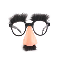 Máscara bonito óculos engraçados com nariz grande preto máscara dia das bruxas 2024 - compre barato