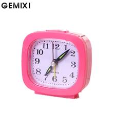 2018 New  Small Bed Mini Cartoon Beep Alarm Clock Round Number  Bell Desk Table Digital Clock Home Decor Portable Clock 1O18 2024 - buy cheap