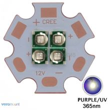 Fuente de luz Led de alto rendimiento integrada, 12W, Ultravioleta 3535, UV, 365nm, 4 Chips, 4Led, 20MM, 3V, 6V, 12V, PCB de cobre 2024 - compra barato
