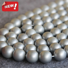 2015 nuevo para collar y pulsera 14mm cuentas de perlas de concha gris regalo para mujeres chicas diseño de joyería suelta 15 pulgadas al por mayor 2024 - compra barato