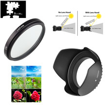 40.5mm UV Filter Lens Hood for Nikon 1 J3 J2 J1 V2 V1 S1 AW1 Camera with VR 10mm 10-30mm 11-27.5mm 30-110mm Lens 2024 - buy cheap