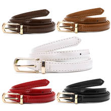 Casual Belt For Women Female Metal Buckle Thin Leather Belt Waistband For Apparel Accessories 2024 - buy cheap