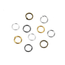Lote de anillos de saltar de 4, 5, 6, 8 y 10mm, conectores de anillos partidos de plata/oro para bricolaje, joyería, fabricación de accesorios a granel, venta al por mayor, 200 2024 - compra barato