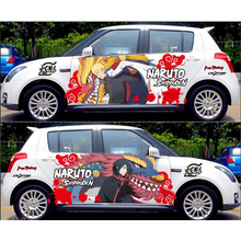 Car Styling Uchiha Sasuke Naruto Door Stickers Japanese Anime Vinyl Sticker Decals Auto Body Racing Decal ACGN Car Film Paint 2024 - buy cheap