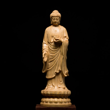 CCZHIDAO estatua de Buda de la India gautoama, 15/21CM, tallado de boj chino, decoración del hogar, artesanía, escultura en miniatura de madera 2024 - compra barato