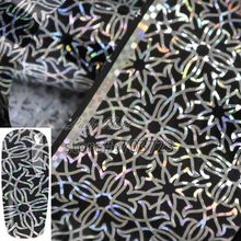 Laser Silver Black Abstract Flower Nail Art Transfer Foil Paper Tip Sticker Nails Craft Decoration New Fashion Design GL55 2024 - buy cheap