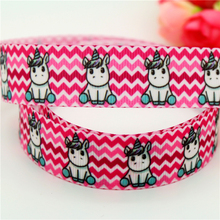 7/8'' Free shipping unicorn printed grosgrain ribbon hairbow headwear party decoration diy wholesale 22mm D572 2024 - buy cheap
