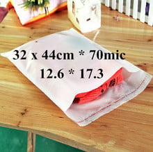 Free Shipping 100pcs/lot 32 x 44cm*70mic Self Adhensive Plastic Clothes Packaging Bag, High Quality White PE Clothing Bag 2024 - buy cheap