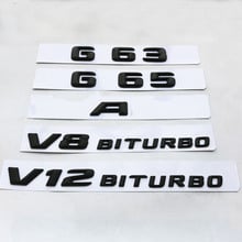 1pc Black 3D Car Styling Trunk Letters Number Badge Emblems for Mercedes Benz Amg G63 G65 G Series W204 W203 W211 W210 Stickers 2024 - buy cheap