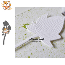 Estêncil de scrapbooking dos dados do corte do metal da planta da flor para o cartão de papel de diy que grava o ofício cortado morre novo 2019 2024 - compre barato