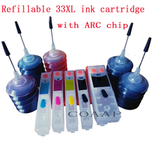 Recargable 33XL cartucho de tinta kit + 150ml de tinta para EPSON XP-530 XP-830 XP-540 XP-900 XP-630 XP-640 XP-635 XP-645 impresora 2024 - compra barato