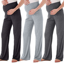 Женские брюки для беременных широкие прямые брюки для отдыха Стрейчевые брюки для беременных свободные широкие брюки Pregnan 2024 - купить недорого