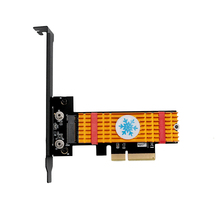 PCI Express 3.0 x4 to M.2 NVMe SSD NGFF Pcie M2 Riser Card Adapter Suppor 2242 2260 2280 M2 SSD Low Profile Bracket M.2 Heatsink 2024 - buy cheap