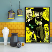 Hot Breaking Bad Classic TV Series Shows Classic Art Canvas Oil Painting Poster Prints Art Wall Pictures Living Room Home Decor 2024 - compre barato