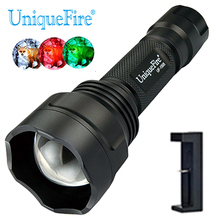 UniqueFire Zoomable Flashlight 1505 XRE Green / Red LED Light 5 Modes 300LM 38mm Convex Lens For Hiking Free Shipping 2024 - buy cheap