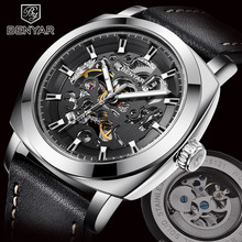 BENYAR 2022 New Brand Men's Watches Automatic Mechanical Watch Sport Clock Leather Casual Business Wrist Watch Relogio Masculino 2024 - buy cheap