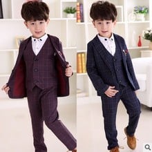 Suit for Boys Formal Suits Boy Blazers Set Wedding Coat Outfits Party Costume Suits Boys Blazers boys suits for weddings 3-12Y 2024 - buy cheap