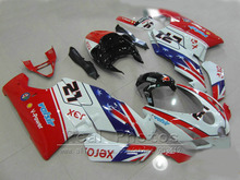 Kit de carenado de plástico ABS para motocicleta Ducati, juego de carenados para moldeado por inyección, 749, 999, 03, 04, blanco, rojo y azul, 749, 999, 2003, 2004, DY35 2024 - compra barato