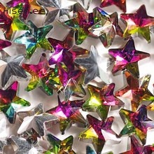 New Fashion Fancy 20pcs Rainbow Star Differents Shape Diamond 3D Nail Art Glass Crystal Flat Back Design Rhinestones Decoration 2024 - buy cheap